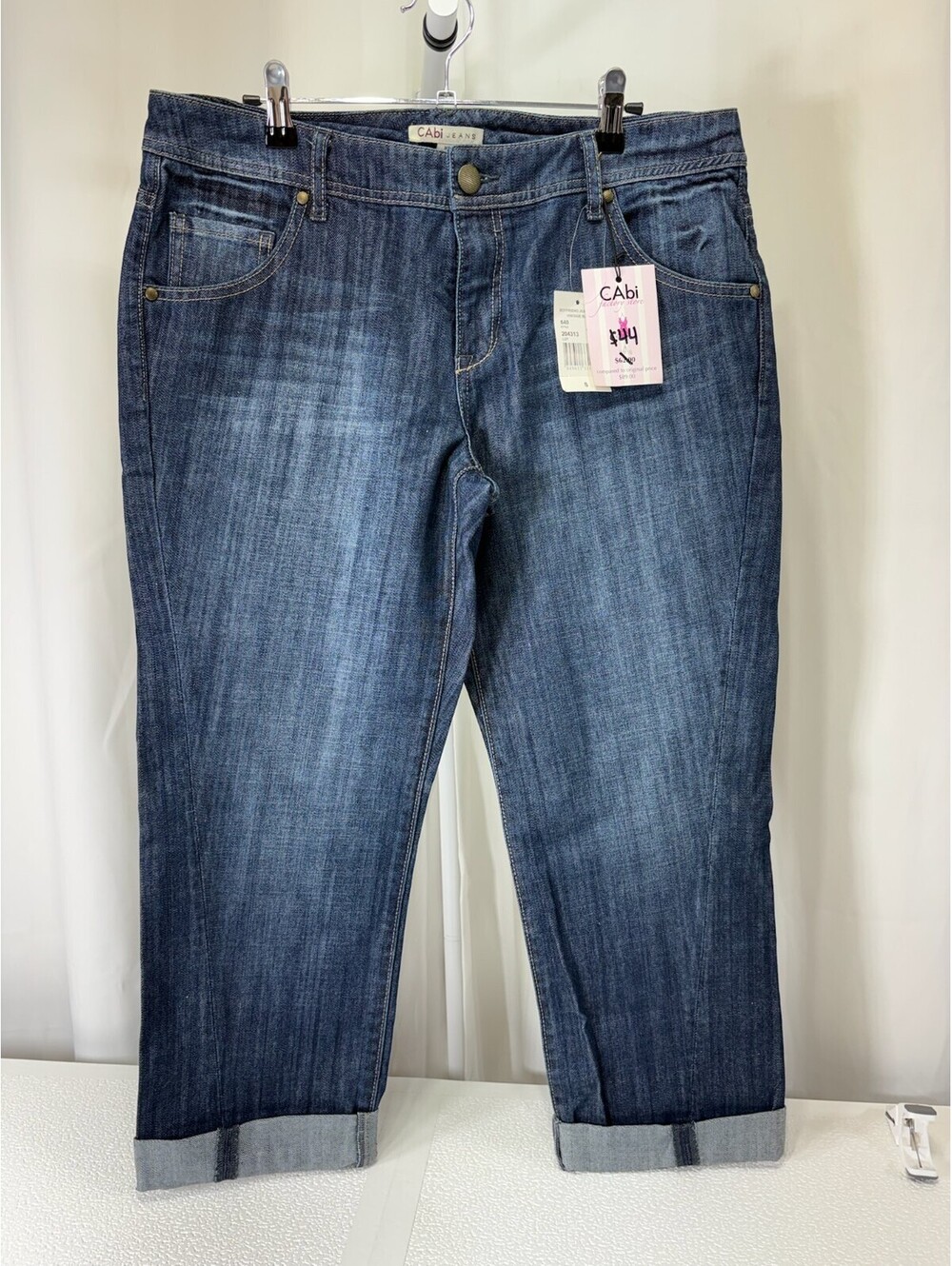 CAbi Boyfriend Jeans Vintage Blue Size 10 257D